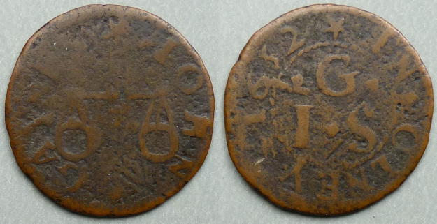 Olney, John Gaynes 1652 farthing N331